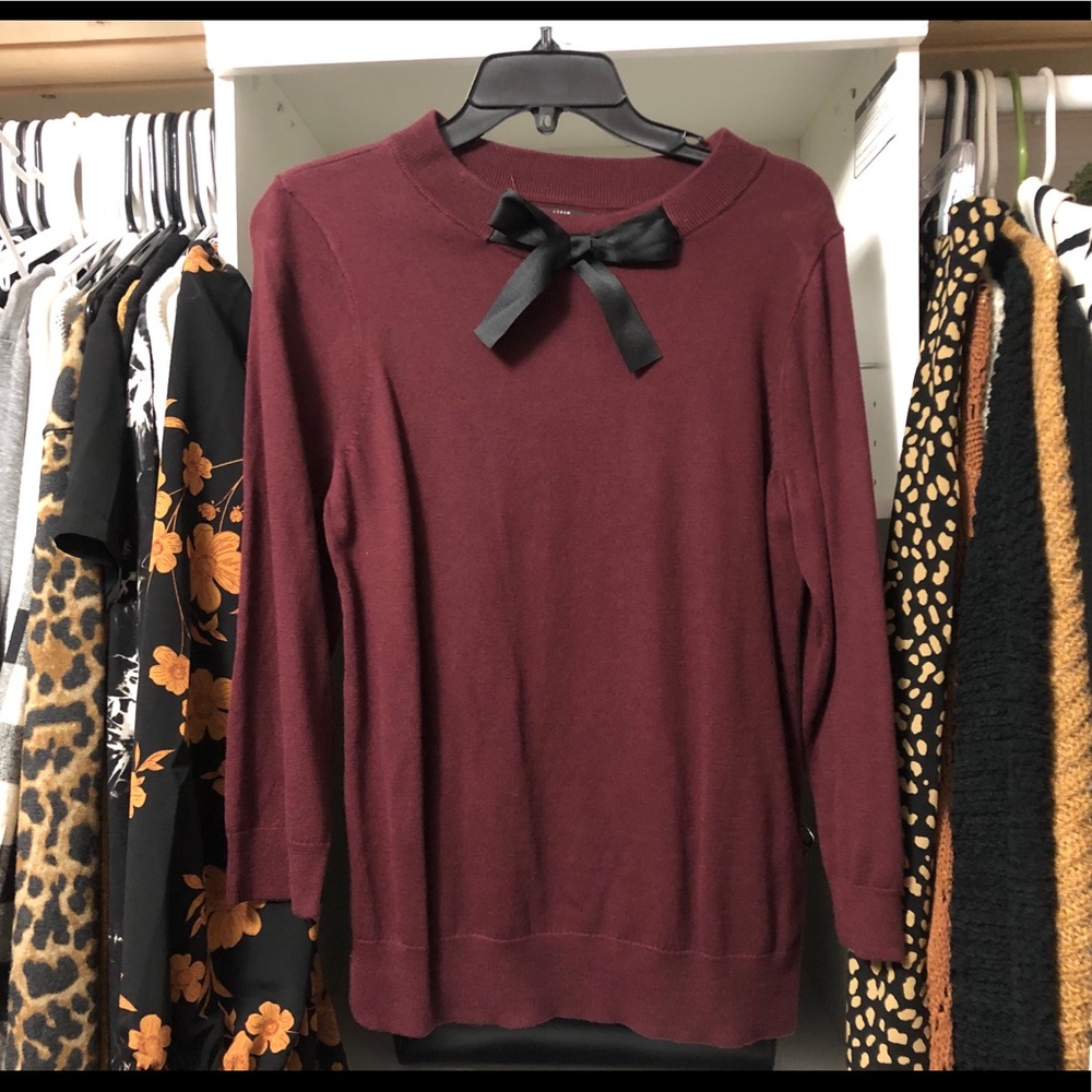 EUC J.Crew Bow Sweater